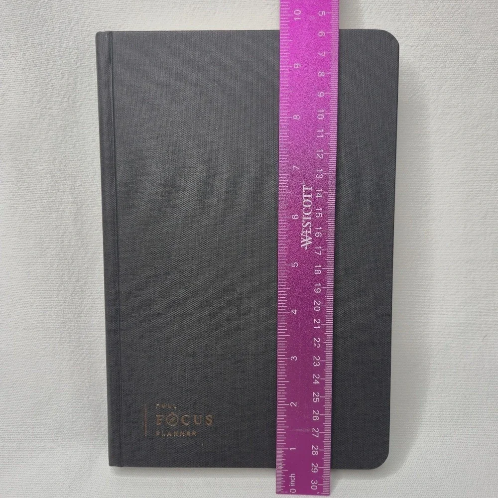 FULL FOCUS PLANNER Michael Hyatt Linen Hardcover Journal Black NEW + Bonus READ!
